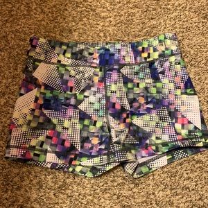 Geo Shape Colorful Spandex Shorts